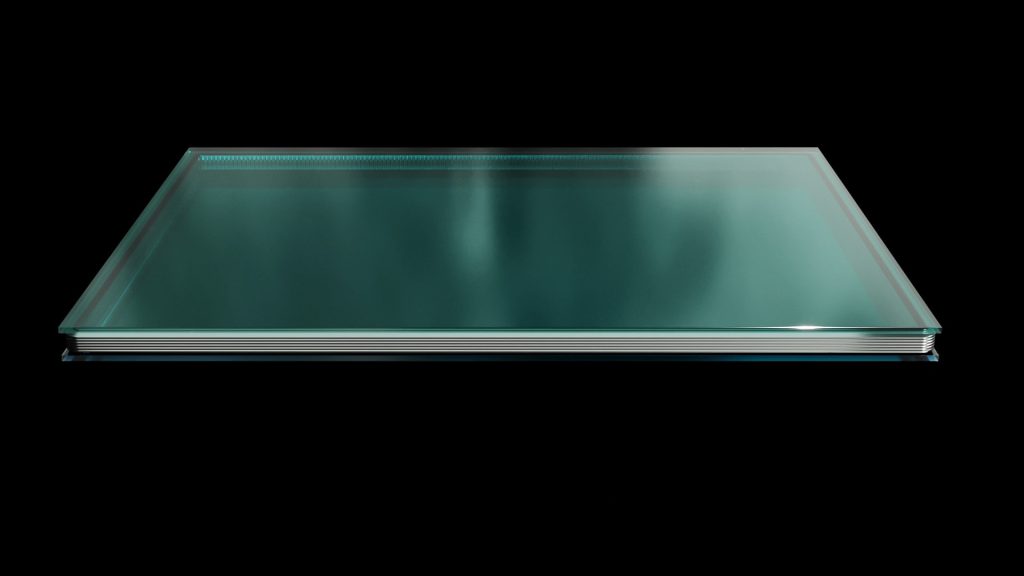 Insulating glass unit manufactured by Cardinal Glass Industries.